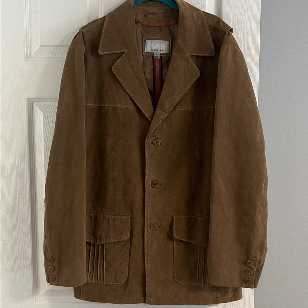 Vintage Wilsons Leather M. Julian Suede Sport Jacket - Caramel Color Size Large